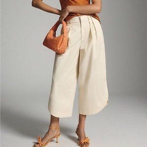 XS Anthro Mare Mare Curved-Hem Chinos - Light Sand S - Trendy & Versatile